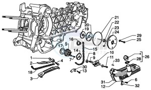 Runner 200 VXR 4t drawing Oil pump-oil pan