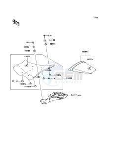 NINJA_ZX-10R ZX1000JBF FR GB XX (EU ME A(FRICA) drawing Seat