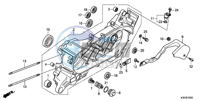 LEFT CRANKCASE