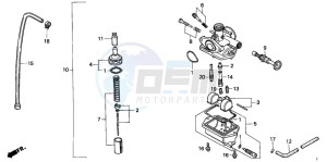 NSR50S drawing CARBURETOR