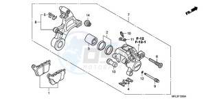 CBR1000RR9 BR / MME SPC - (BR / MME SPC) drawing REAR BRAKE CALIPER