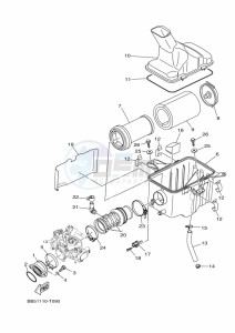 YFM450FWB KODIAK 450 (BHS2) drawing INTAKE