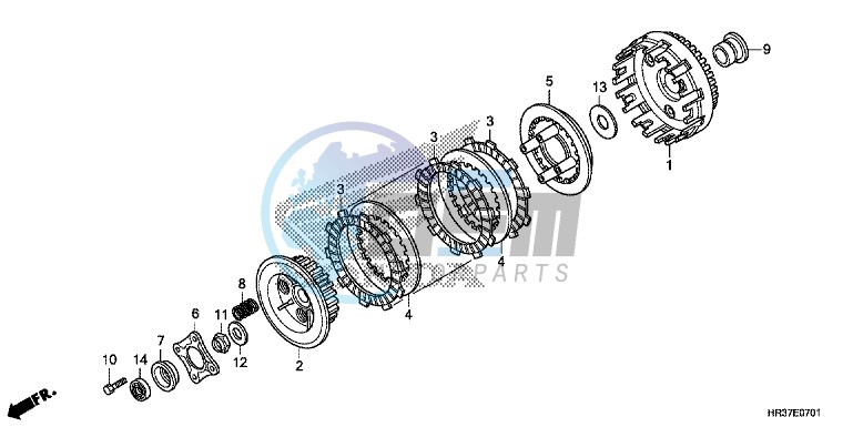 CLUTCH (TRX420FE1/FM1/FM2/TE1/TM1)