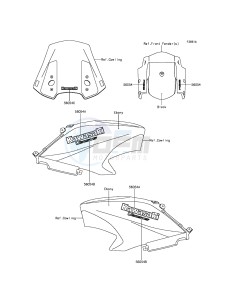 VERSYS_650_ABS KLE650FFF XX (EU ME A(FRICA) drawing Decals(Black)