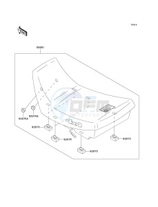 KLF 300 C [BAYOU 300 4X4] (C15-C17 C17 CAN ONLY) [BAYOU 300 4X4] drawing SEAT