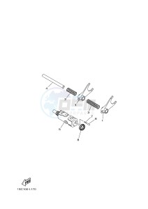 YFM300 RAPTOR 300 (1SC2 1SC3 1SC1 1SC1) drawing SHIFT CAM & FORK