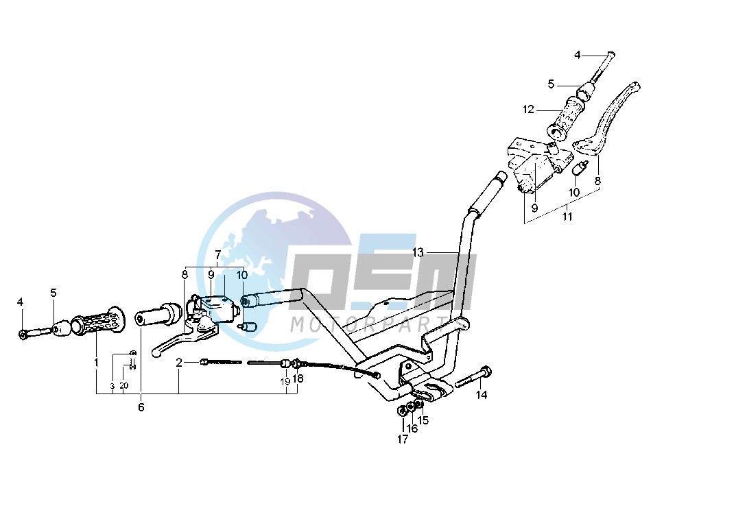 Handlebar - Master cylinder