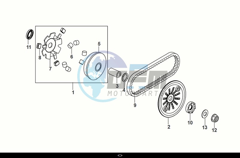 MOVABLE DRIVE FACE ASSY