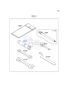 MULE 4010 DIESEL 4x4 KAF950FBF EU drawing Owner's Tools