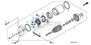 ST1300AE Pan Europoean - ST1300 UK - (E) drawing STARTING MOTOR