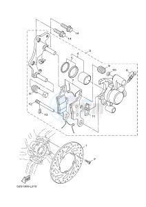 HW151 XENTER 150 (52S3) drawing FRONT BRAKE CALIPER