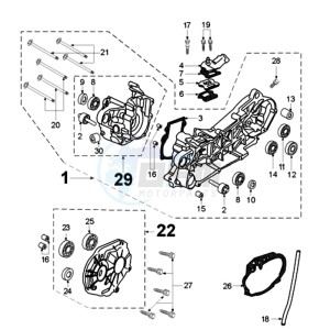 ELYSEO DM FR drawing CRANKCASE