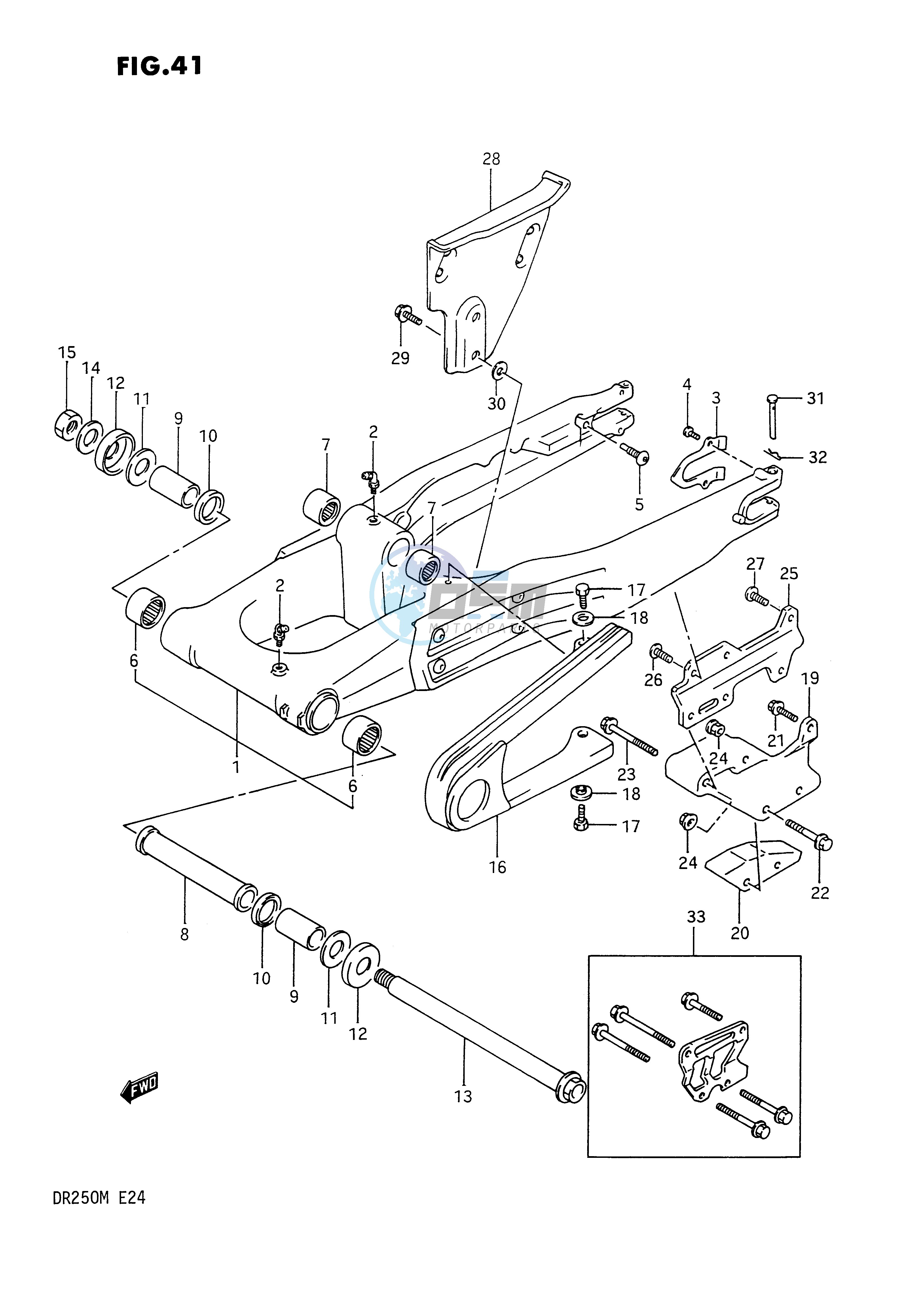 REAR SWINGING ARM