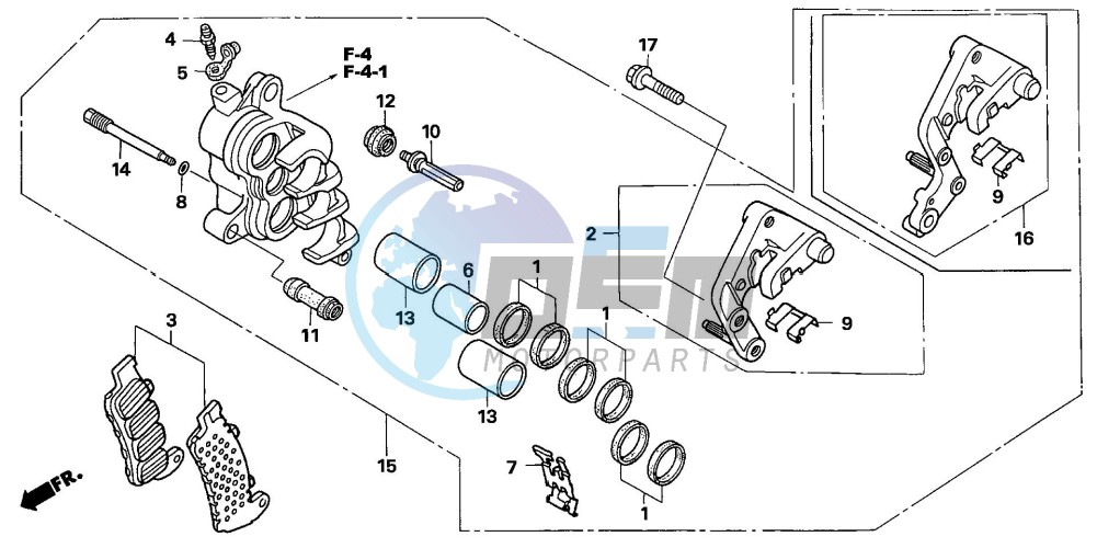 R. FRONT BRAKE CALIPER