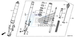 VFR1200XC drawing FRONT FORK