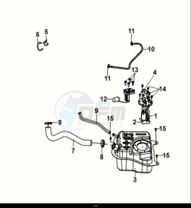 FIDDLE IV 125 (XG12W1-EU) (M0-M3) drawing FUEL TANK