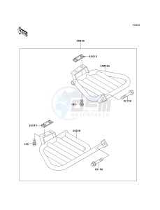 KLF 300 C [BAYOU 300 4X4] (C5-C9) [BAYOU 300 4X4] drawing OPTIONAL PARTS-- FOOTRESTS- -