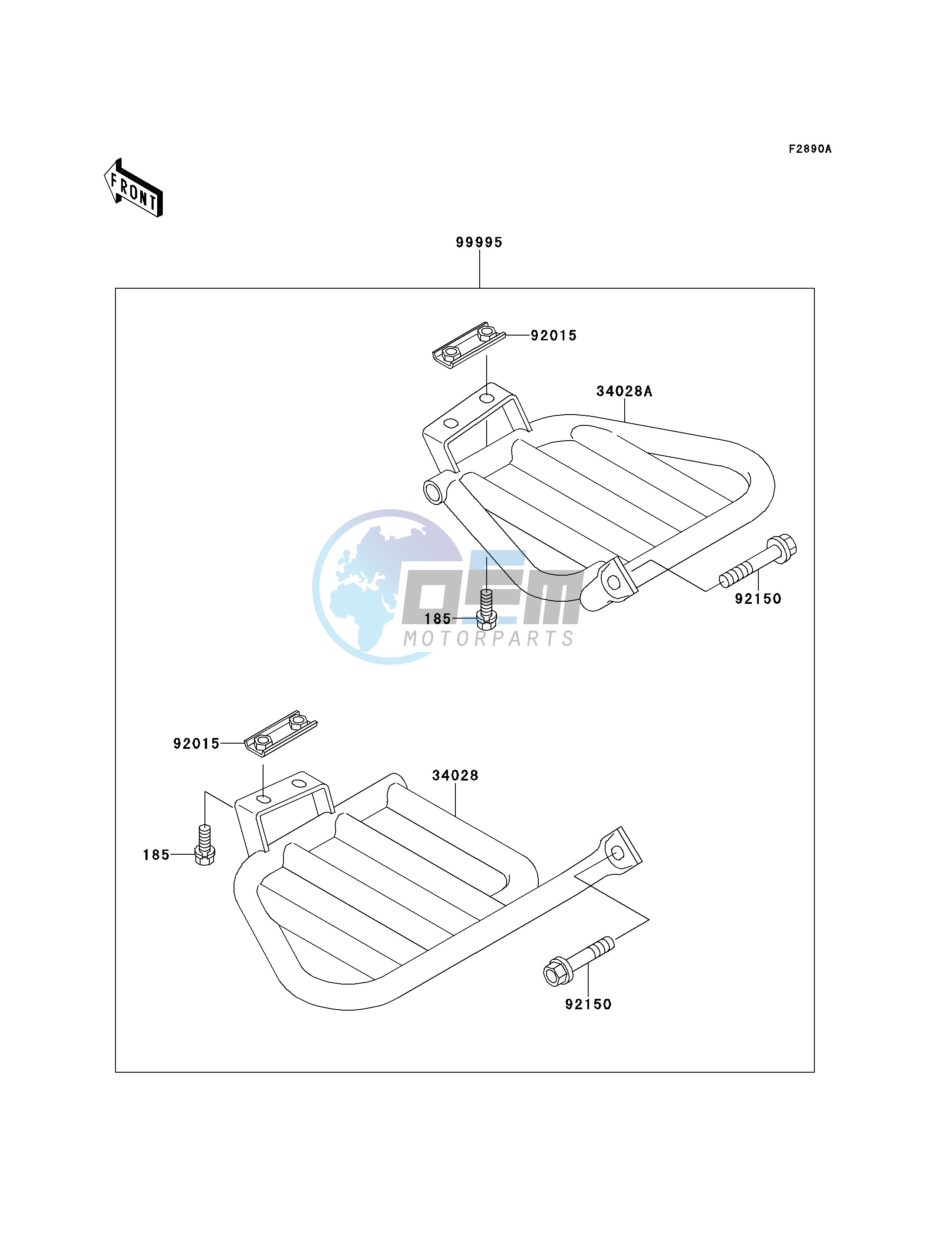 OPTIONAL PARTS-- FOOTRESTS- -