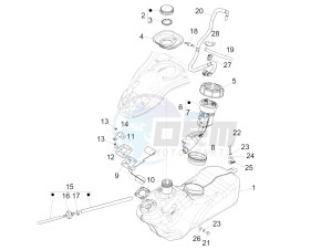 946 150 4T 3V ABS ARMANI (APAC) (A, C) drawing Fuel tank