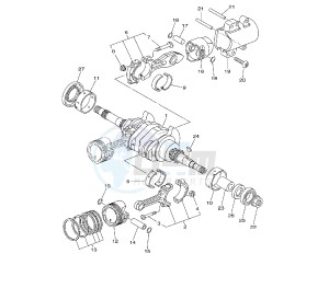 XP T-MAX ABS 500 drawing CRANKSHAFT AND PISTON