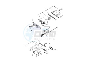 XT Z TENERE 660 drawing TAILLIGHT