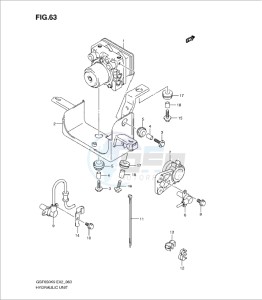 GSF650/S drawing HYDRAULIC UNIT (GSF650AK9/SAK9/UAK9/SUAK9/AL0/SAL0/UAL0/SUAL0)