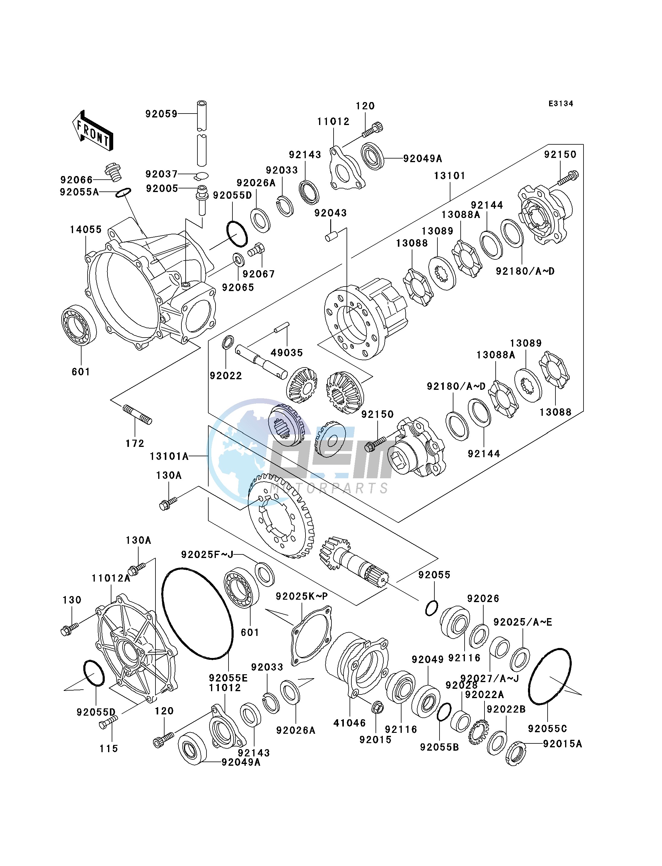 DRIVE SHAFT -- DIFFERENTIAL- -