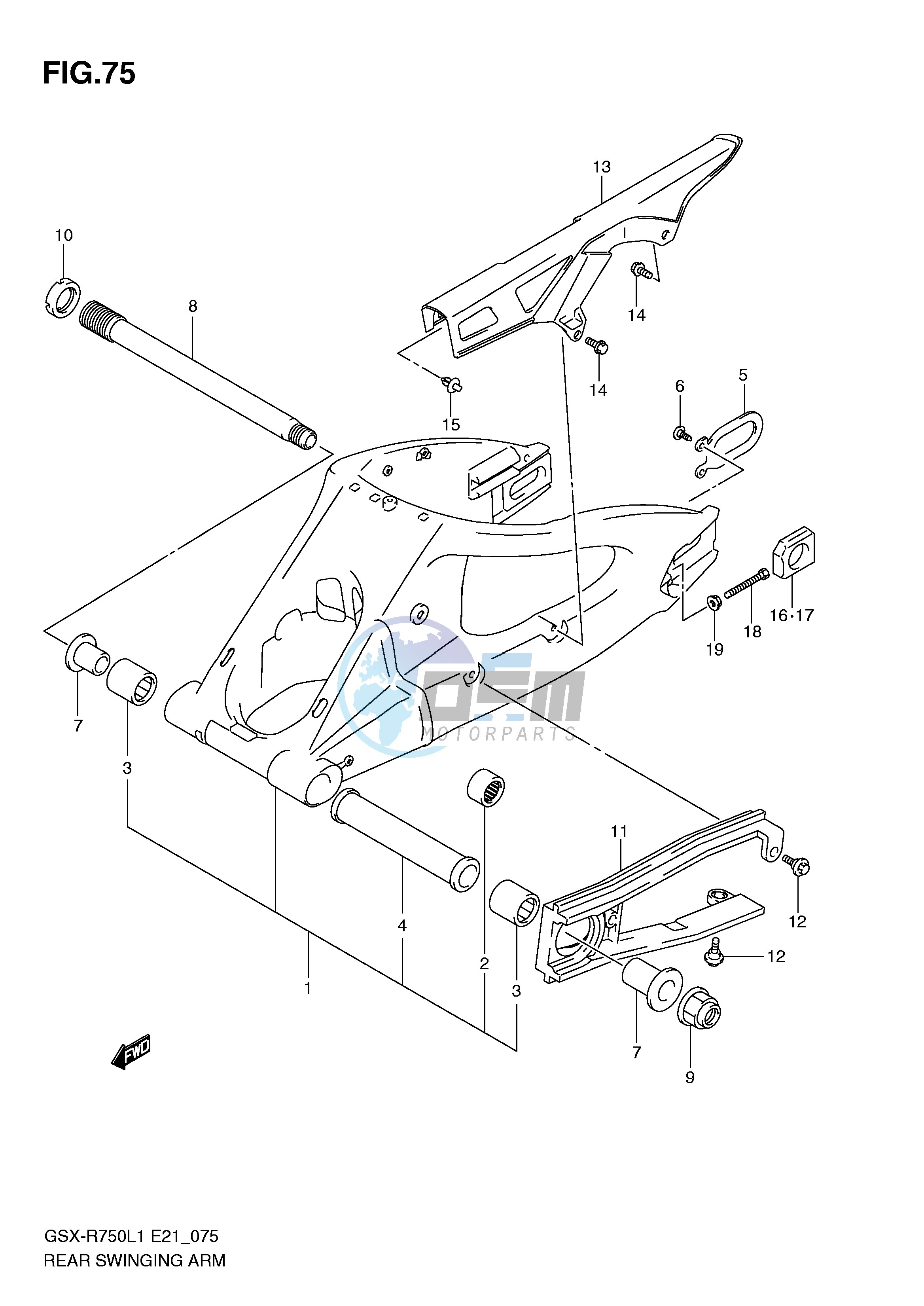 REAR SWINGING ARM