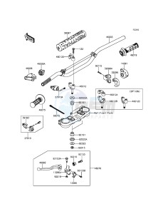 KX250F KX250ZFF EU drawing Handlebar