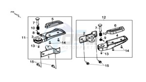 MAXSYM 600 I ABS EXECUTIVE EURO4 L7 drawing FOOTREST L / R