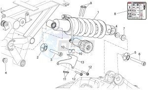 NA 850 Mana GT (AU, CN, EU, GB, IN, JP, K, USA) drawing Rear shock absorber