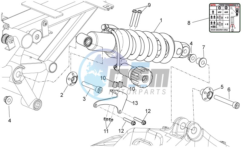 Rear shock absorber