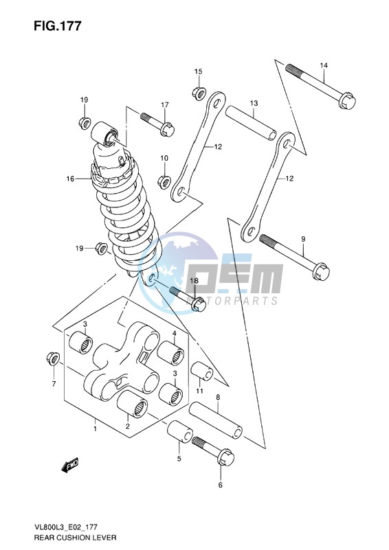 REAR CUSHION LEVER