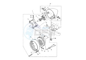 XVS DRAG STAR 1100 drawing HEADLIGHT MY02-04