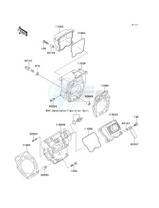 KAF 620 B [MULE 2520 TURF] (B6) [MULE 2520 TURF] drawing CYLINDER HEAD