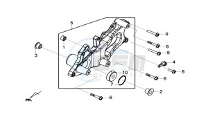 HD 2 125 drawing REAR FORK - REAR SUSPENSION