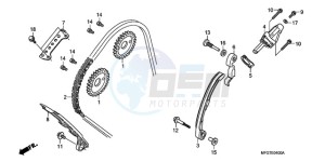 CB600F39 Europe Direct - (ED / ST) drawing CAM CHAIN/TENSIONER