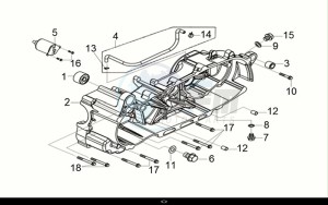 CRUISYM a 125i ABS (LV12W2-EU) (E5) (M1) drawing L. CRANK CASE COMP