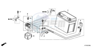 CBR125RF CBR125R 2ED - (2ED) drawing BATTERY