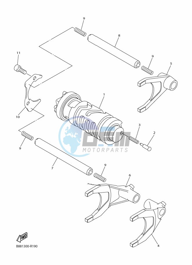 SHIFT CAM & FORK