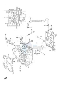 DF 9.9B drawing Cylinder Head