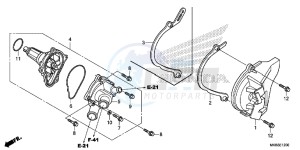 CBR1000RRF Fireblade - CBR1000RR 2ED - (2ED) drawing WATER PUMP