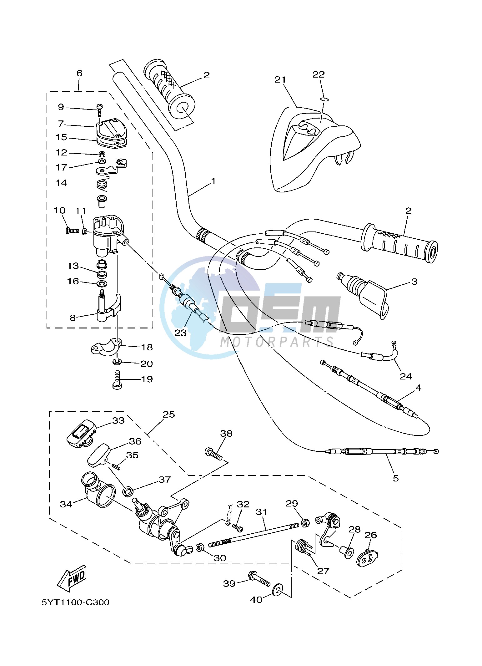 STEERING HANDLE & CABLE