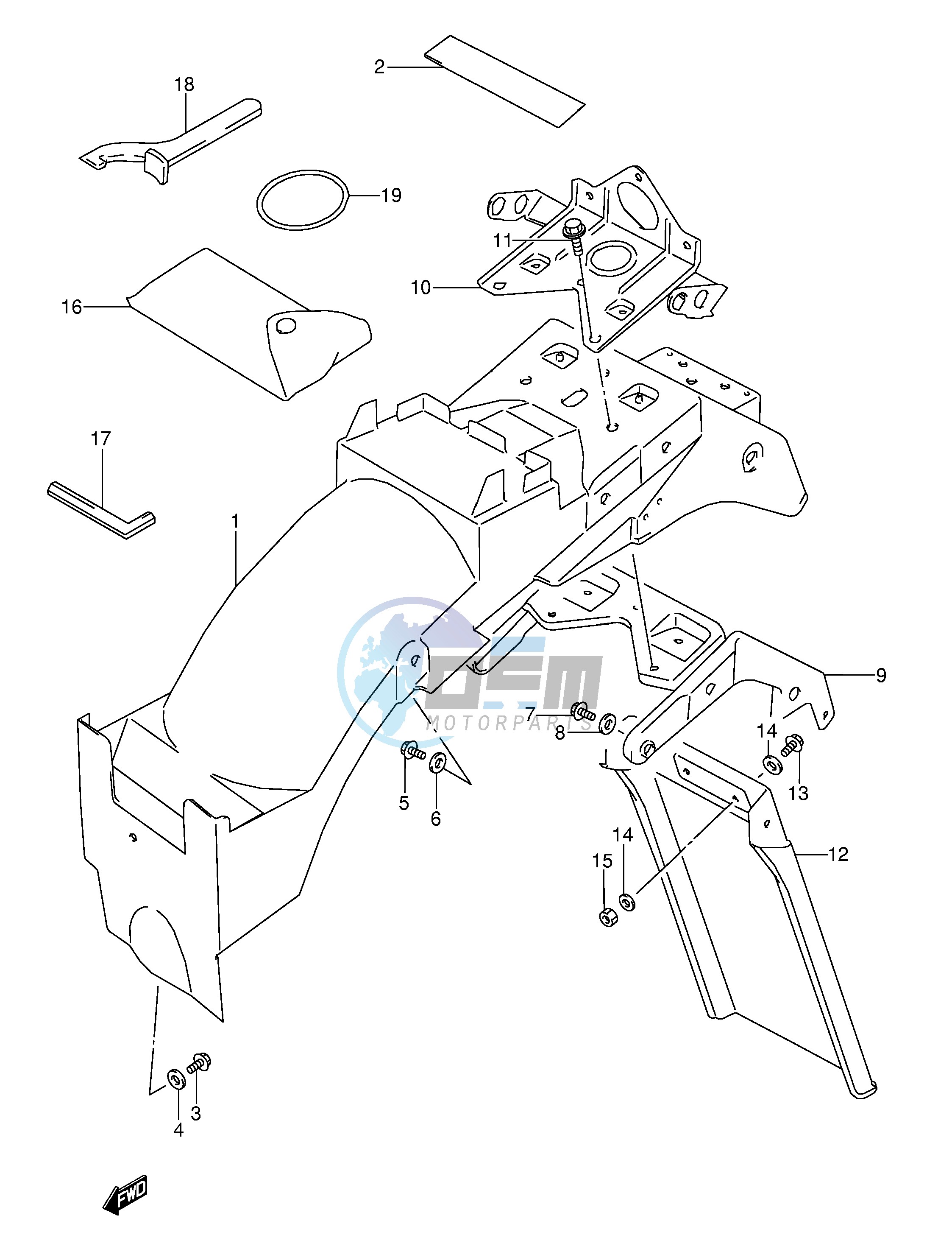 REAR FENDER (MODEL T)