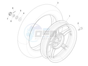 Liberty 150 4t e3 moc drawing Rear Wheel