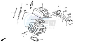 NH80MS drawing CYLINDER/CYLINDER HEAD