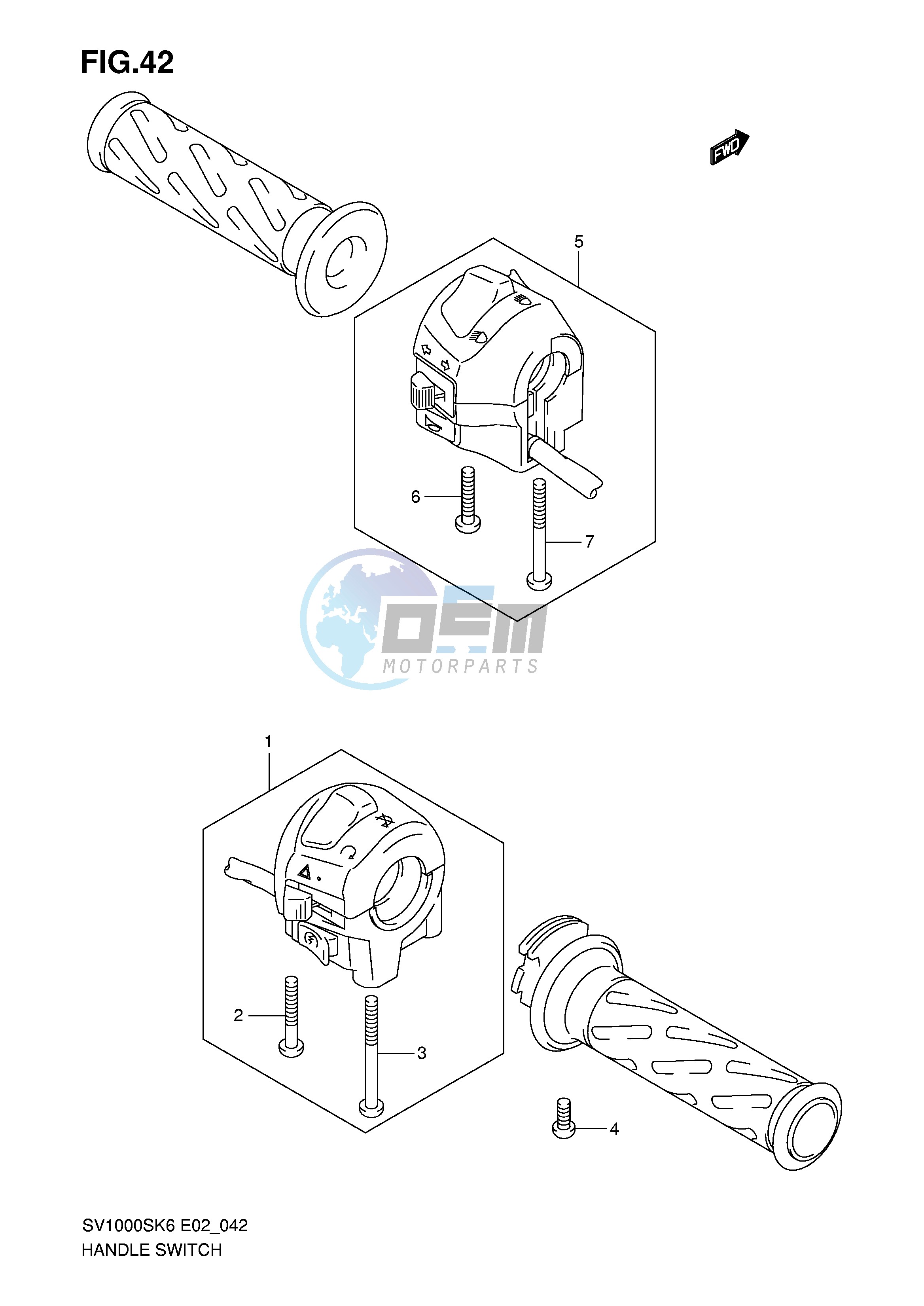 HANDLE SWITCH (SV1000 U1 U2)