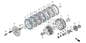 NX500 DOMINATOR drawing CLUTCH