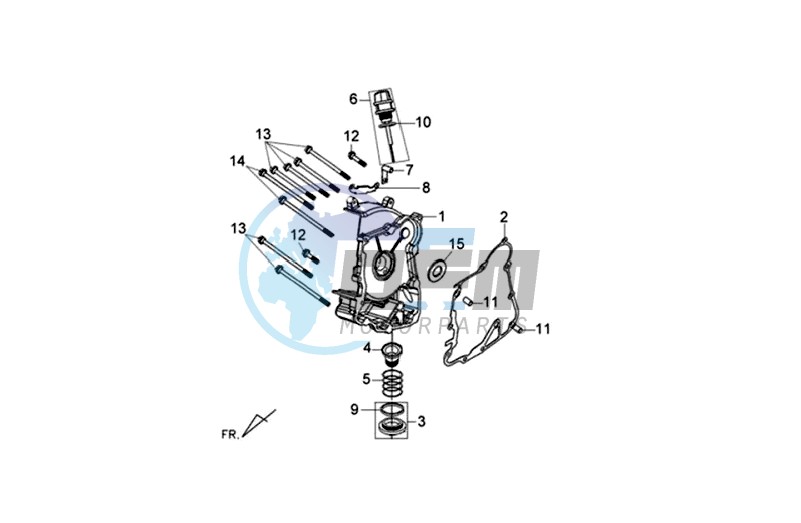 CRANKCASE RIGHT / START MOTOR