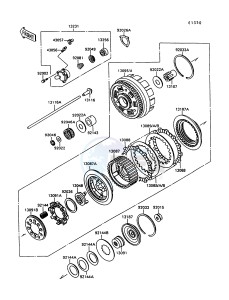 VN 1500 C [VULCAN 1500 L] (C3-C4) [VULCAN 1500 L] drawing CLUTCH